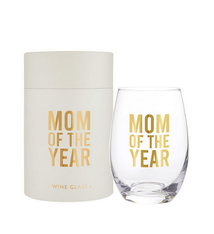 Creative Brands Stemless Wine Glass - Mom of the Year