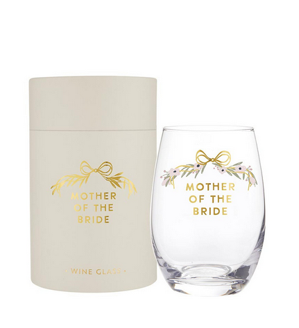 Creative Brands Stemless Wine Glass - Mother of the Bride