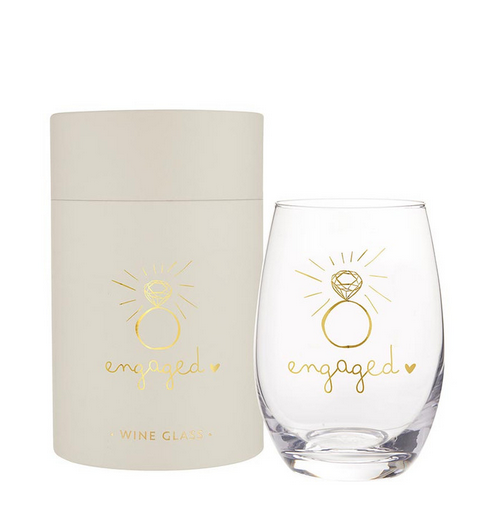 Creative Brands Stemless Wine Glass - Engaged