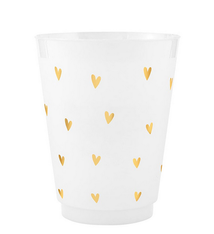 Creative Brands Frost Cups - Gold Hearts