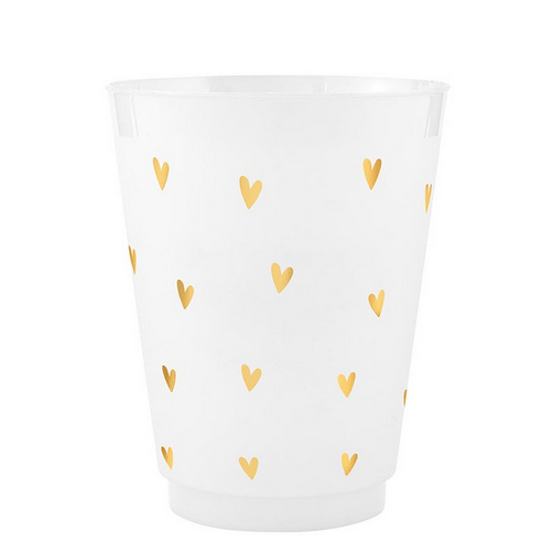 Creative Brands Frost Cups - Gold Hearts