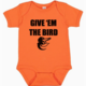 Paper Cow Clothing Give Em the Bird Orioles Bodysuit