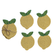 Creative Co-op Beaded Lemon Coasters