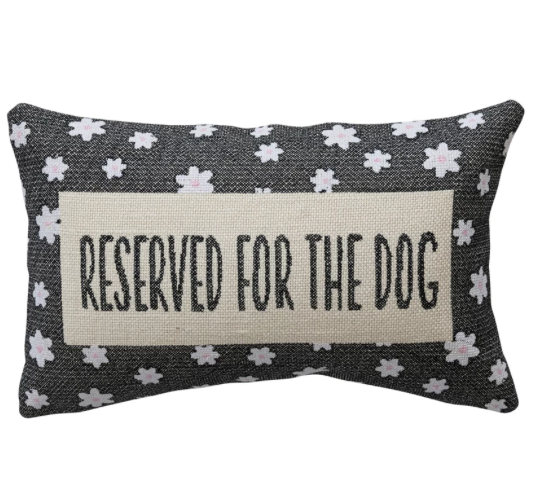 Creative Co-op Reserved for the Dog Pillow