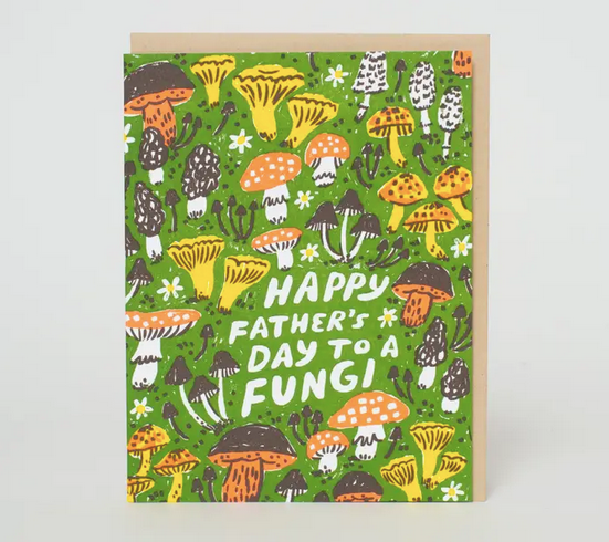 Egg Press Fungi Father's Day Card