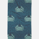 Geometry Blue Crab Tea Towel