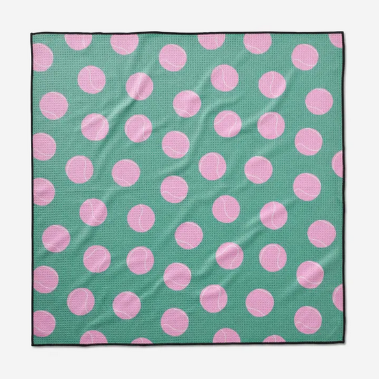 Geometry Pink Ball Dog Towel