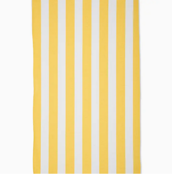 Geometry Summer Bold Yellow Tea Towel