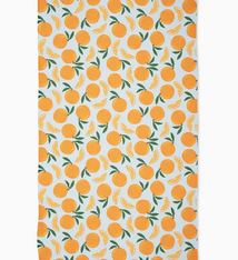 Geometry Sweet Orange Tea Towel