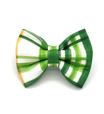 Banjo's Bows St Paddy's Plaid Dog Bow Tie
