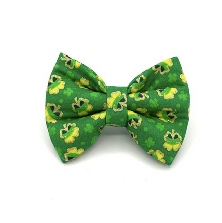 Banjo's Bows Lucky Clover Dog Bow Tie