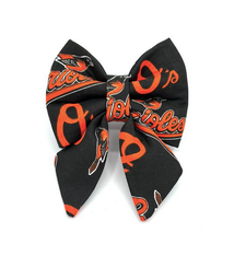Banjo's Bows Orioles™ Black Sailor Dog Bow Tie