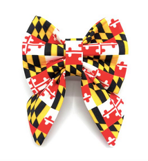 Banjo's Bows MD Flag Sailor Dog Bow Tie