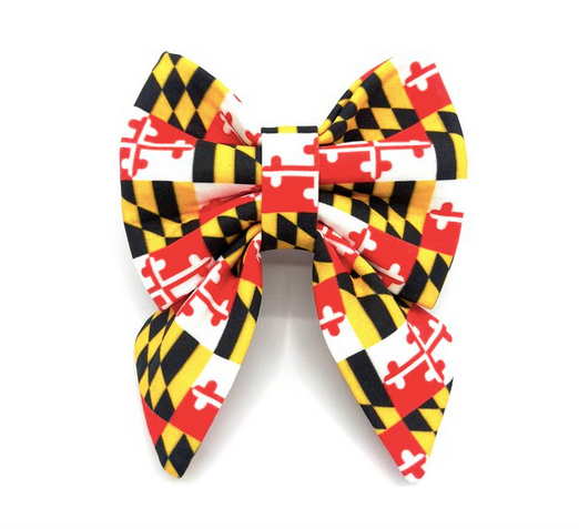 Banjo's Bows MD Flag Sailor Dog Bow Tie