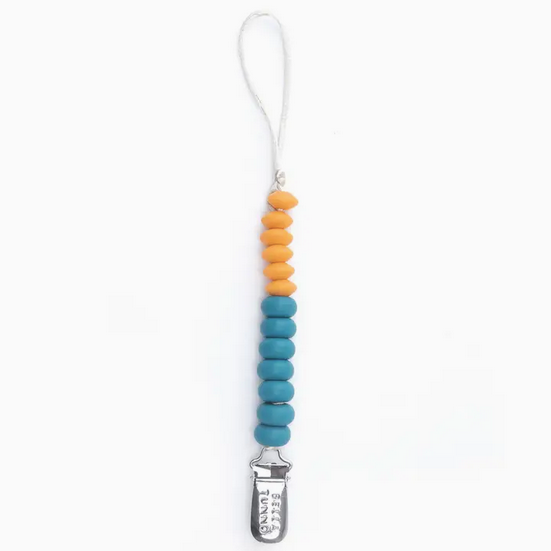 Bella Tunno Beaded Pacifier Clip - Ocean Duo