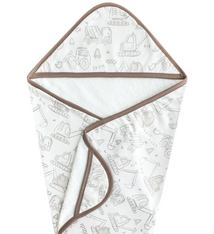 Copper Pearl Knit Hooded Towel Gage