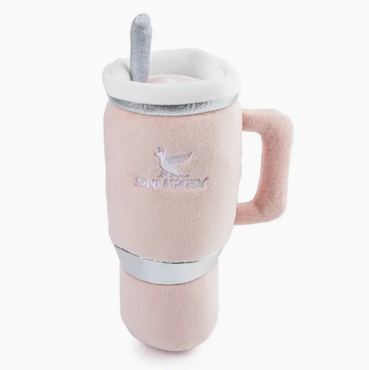 Haute Diggity Dog Snuggly Cup Dog Toy - Blush