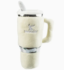 Haute Diggity Dog Snuggly Cup Dog Toy - Ivory