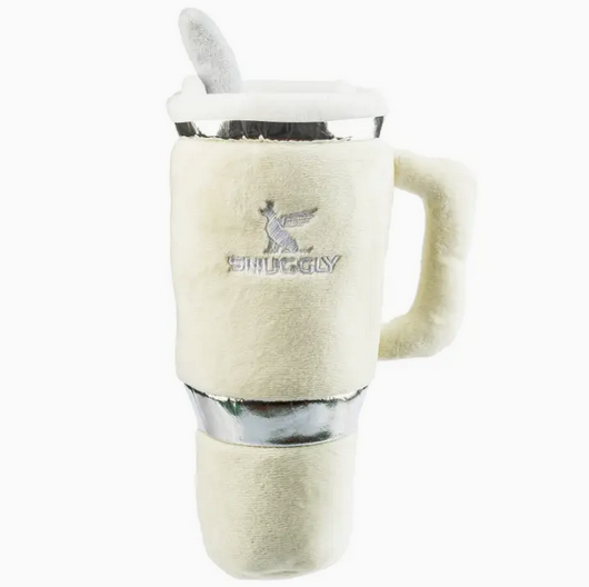 Haute Diggity Dog Snuggly Cup Dog Toy - Ivory