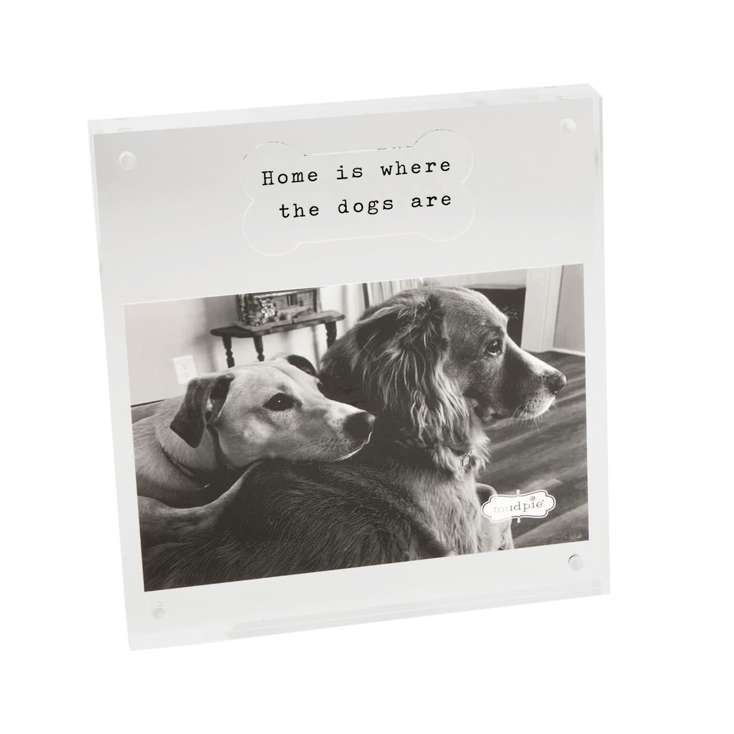 Mud Pie 4x6 Acrylic Dog Bone Frame