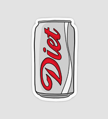 Brittany Paige Diet Soda Can Sticker