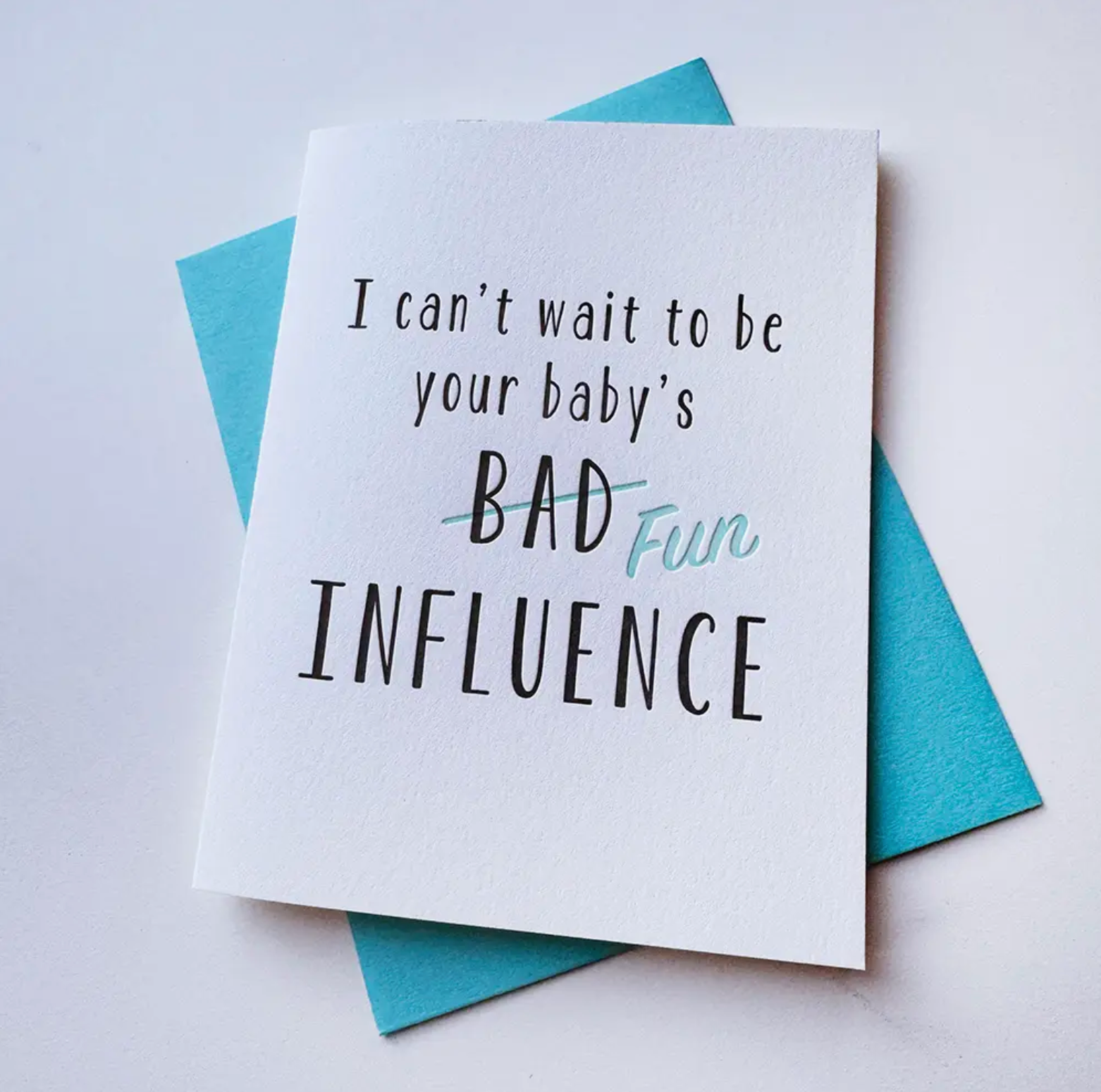 Steel Petal Press Baby's Bad Influence Card