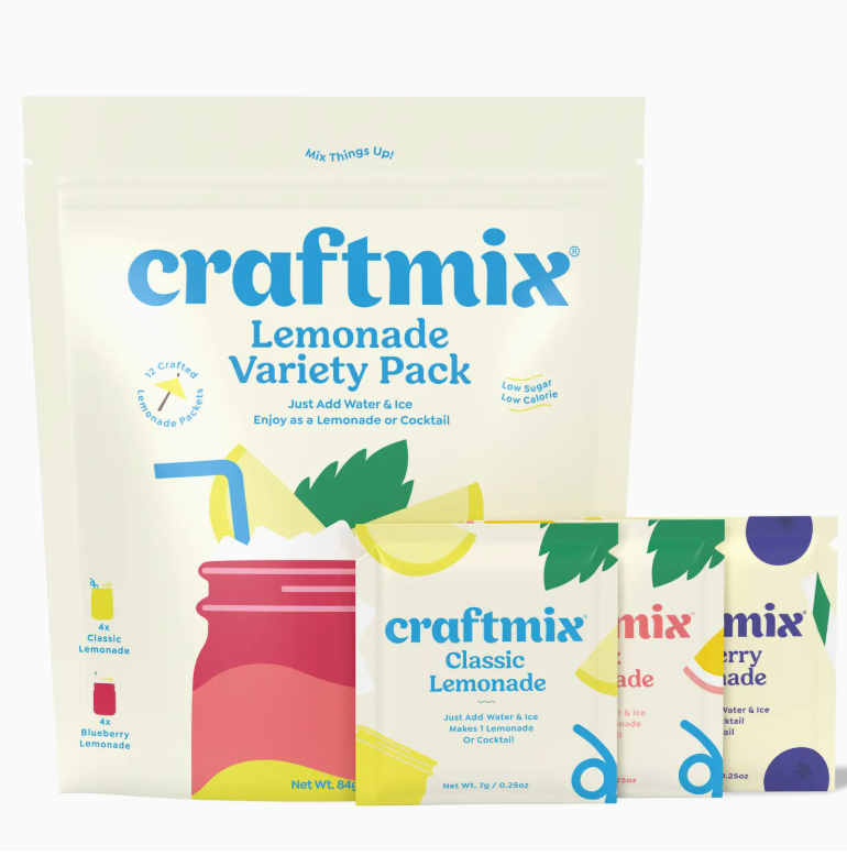 Craftmix Lemonade Variety Pack Drink Mixers -12 Pack