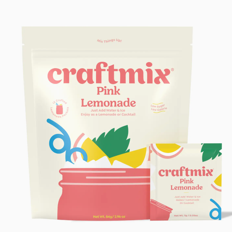 Craftmix Pink Lemonade Drink Mixer - 12 Pack