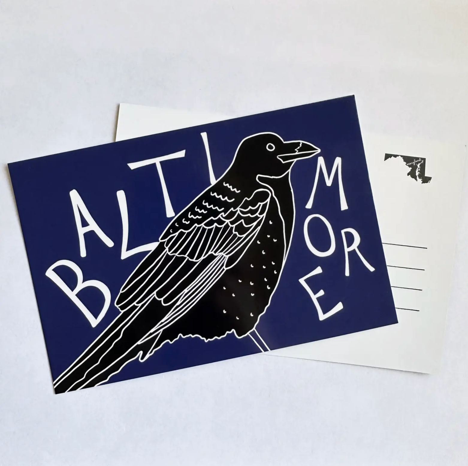 Made by Nilina Baltimore Raven Postcard