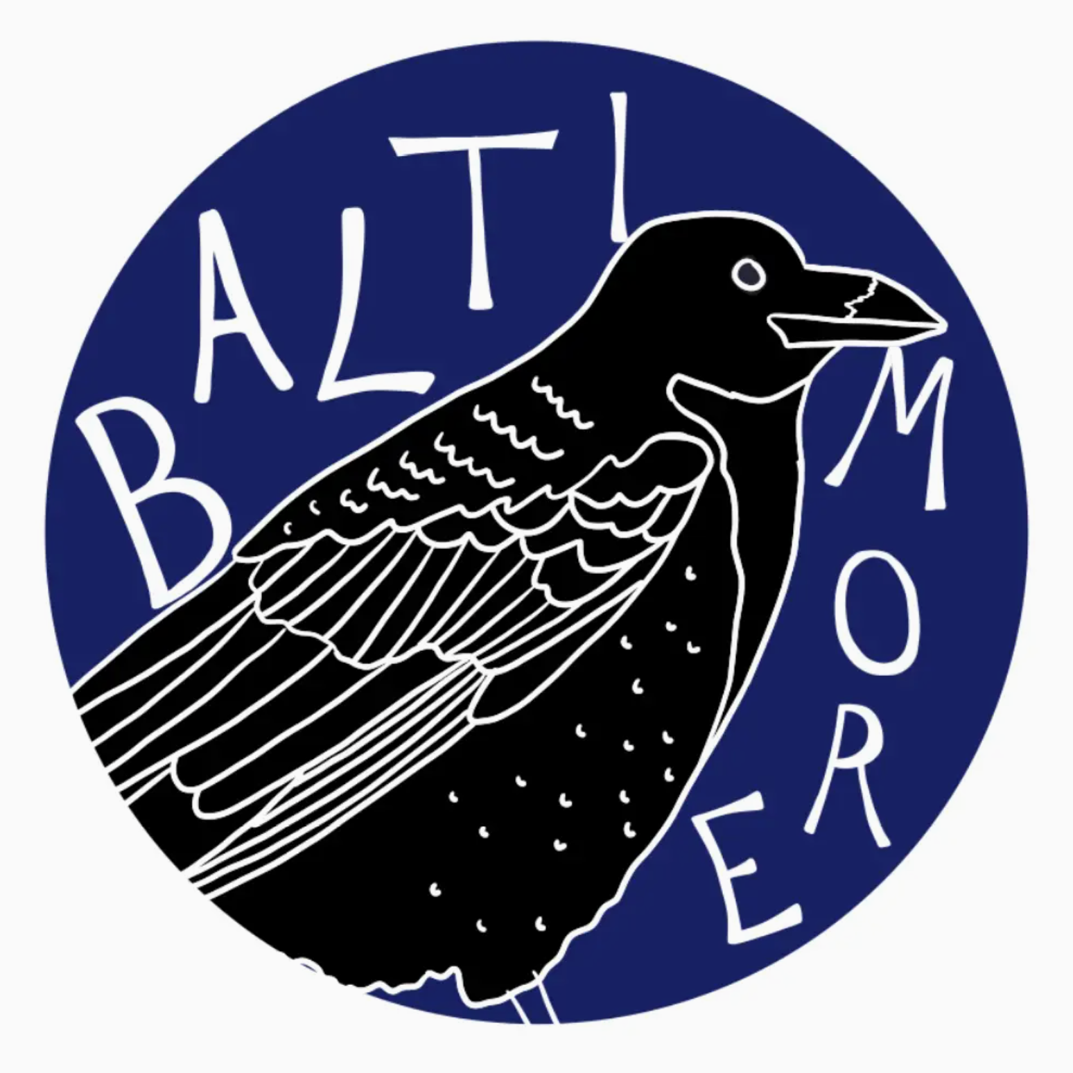 Made by Nilina Baltimore Raven Sticker