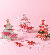 Mud Pie Holiday Bow Hair Clip Sets