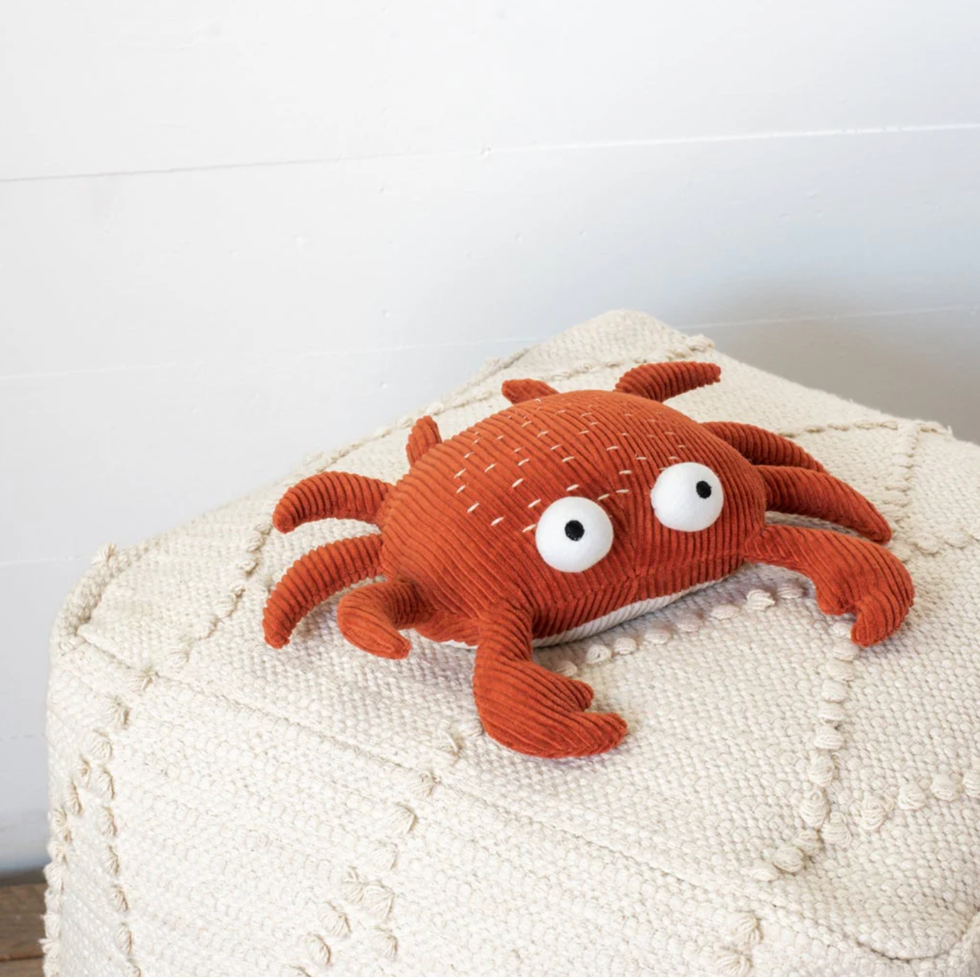 PD Home & Garden Red Corduroy Crab