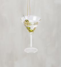 Primitives By Kathy Olive Martini Ornament
