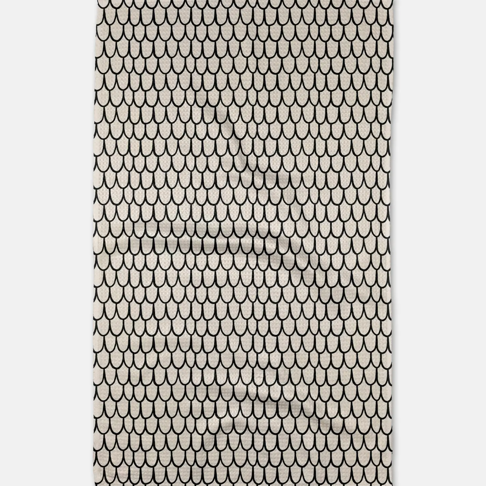Geometry Fish Scale Scribble Tea Towel