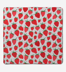 Geometry Strawberry Sniff Plush Towel