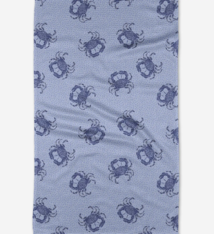 Geometry Summer Crabs Tea Towel