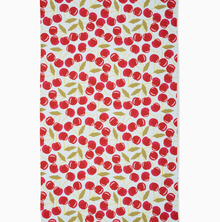 Geometry Sweet Cherry Tea Towel