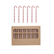Creative Co-op Glass Candy Cane Stir Sticks