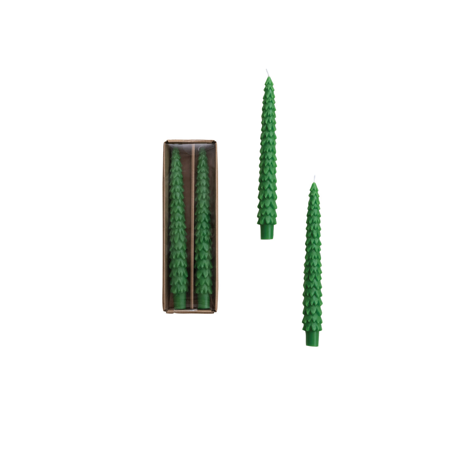 Creative Co-op 10" Tree Shaped Taper Candles