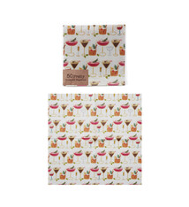Creative Co-op Cocktail Pattern Paper Napkins