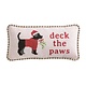Mud Pie DECK XMAS NEEDLE POINT PILLOW