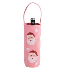 Mud Pie SANTA SEQUIN WINE BAG