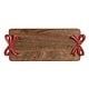 Mud Pie RED BOW HANDLE WOOD BOARD