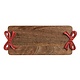 Mud Pie RED BOW HANDLE WOOD BOARD