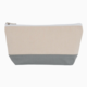 Ever Ellis Canvas Colorblock Cosmetic Bag - Gray