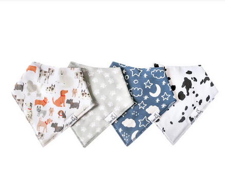 Copper Pearl Bandana Bib Set Rufus