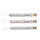 Copper Pearl Binky Clip Set Rufus