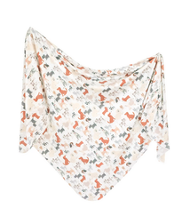 Copper Pearl Knit Swaddle Blanket Rufus