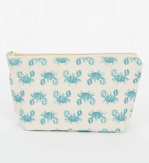 Designs by E.A.H. Crab Canvas Pouch