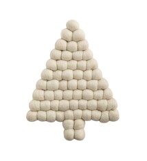 Mud Pie WHITE TREE FELTED POM TRIVET